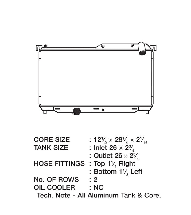 CSF 92-97 Mazda RX-7 Radiator