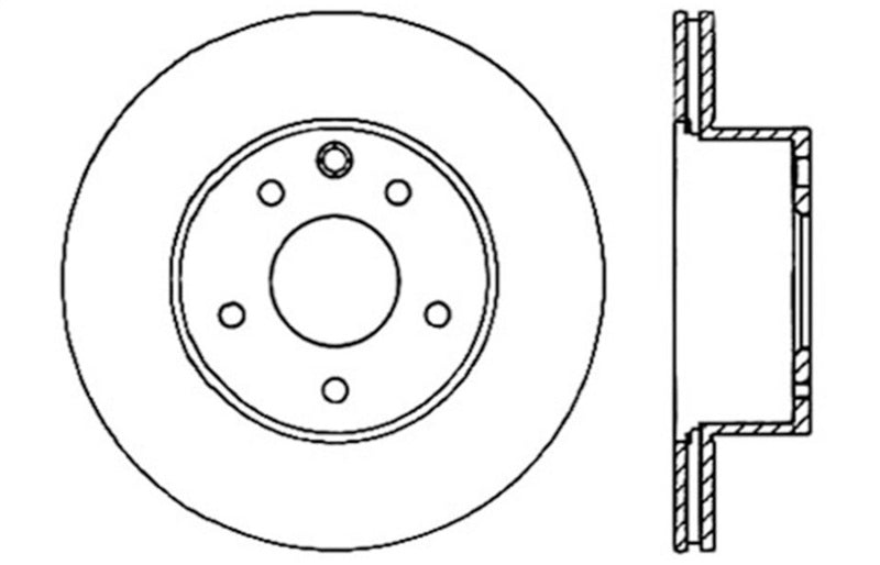 StopTech 08-09 Infiniti EX35 / 05-08 G35 / 09 G37 / 06-09 M35/M45 Drilled Right Rear Rotor