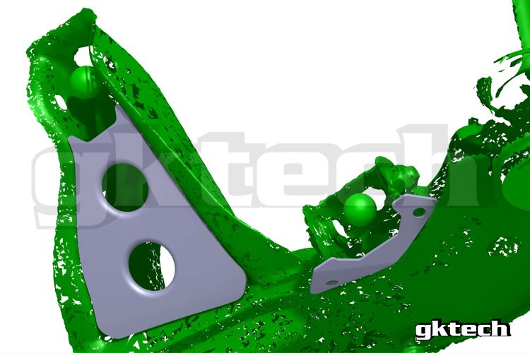 GKTech - V2 S14 240SX /S15 SILVIA/R33/R34 SKYLINE SUBFRAME WELD IN REINFORCEMENT PLATES (S145-SUBF)