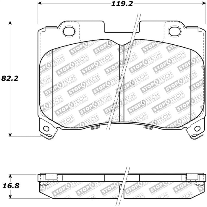 StopTech Performance 5/93-98 Toyota Supra Turbo Front Brake Pads