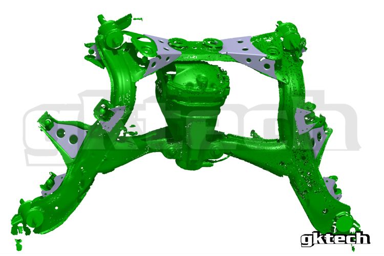 GKTech - V2 S14 240SX /S15 SILVIA/R33/R34 SKYLINE SUBFRAME WELD IN REINFORCEMENT PLATES (S145-SUBF)