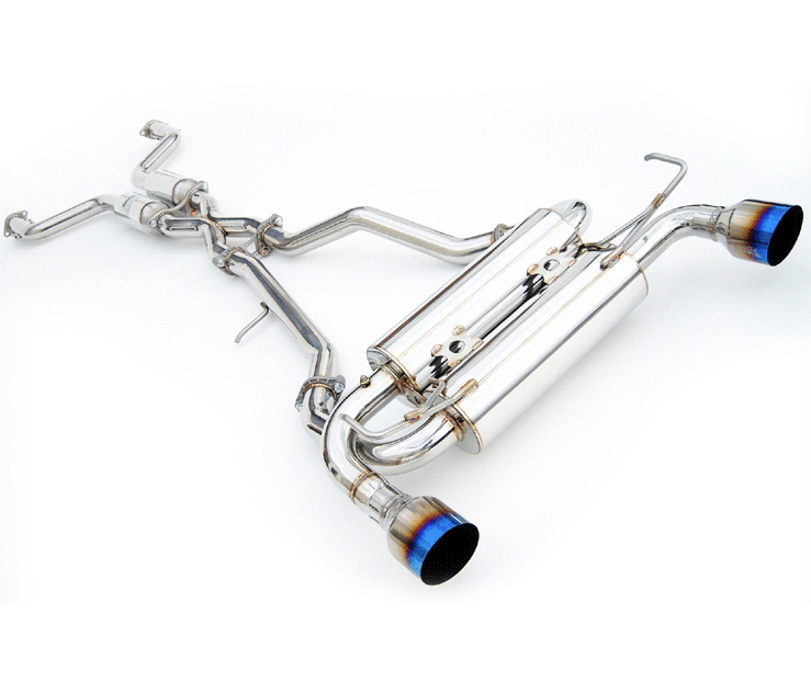 Invidia - 02-08 Nissan 350z Gemini Single Layer Titanium Tip Cat-back Exhaust (HS02N3ZGIT)