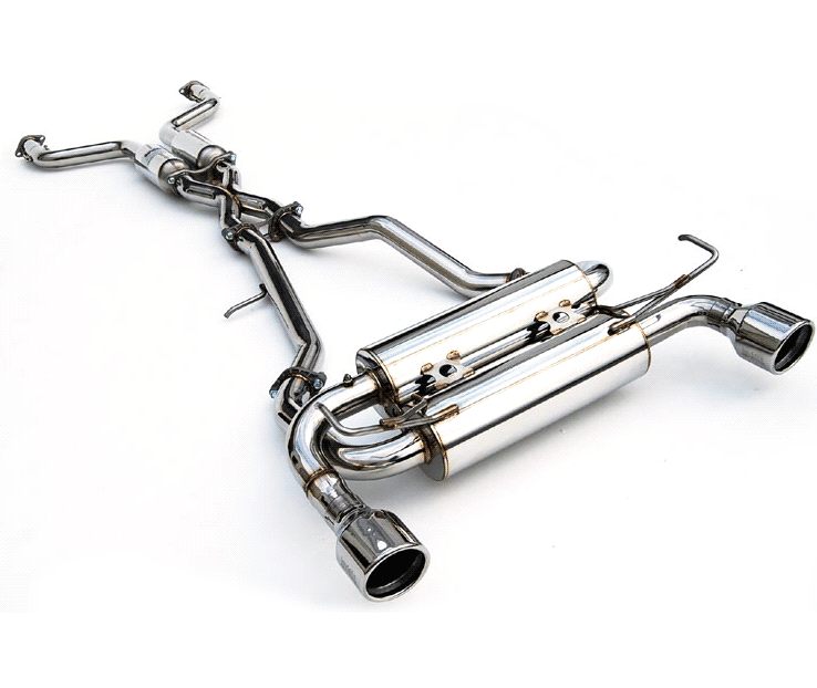 Invidia - 02-08 Nissan 350z Gemini Rolled Stainless Steel Tip Cat-back Exhaust (HS02N3ZGIS)