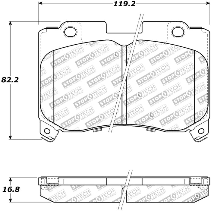 StopTech Street Touring 5/93-98 Toyota Supra Turbo Front Brake Pads