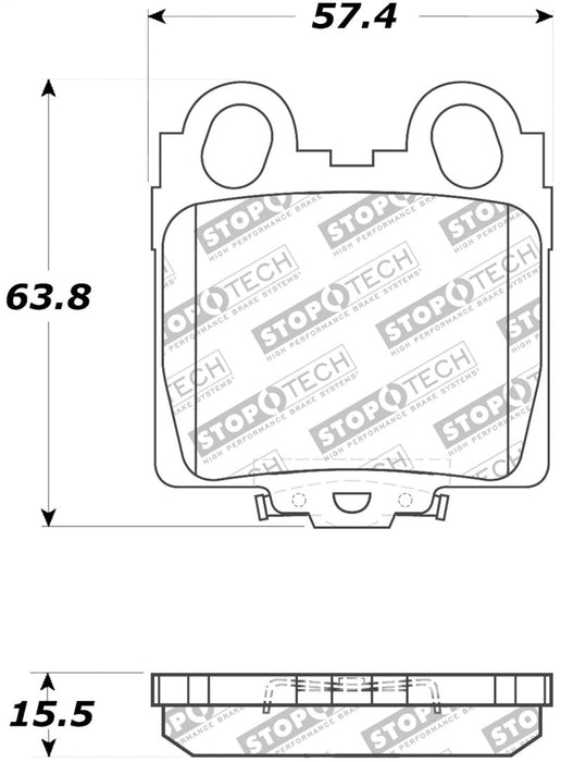 StopTech Street Touring 98-05 Lexus GS 300/350/400/430/450H Rear Brake Pads