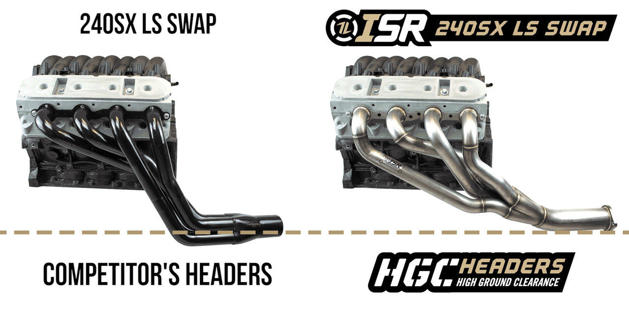 ISR Performance - HGC LS Swap Header - Nissan 240sx 89-98 - 1 3/4" (IS-SSHD-240LS)