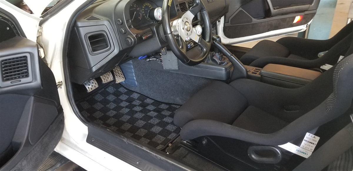 P2M - MAZDA FC3S 1986-90 RX-7 RACE FLOOR MATS : DARK GREY (P2-CPTFC3SDG-TP)