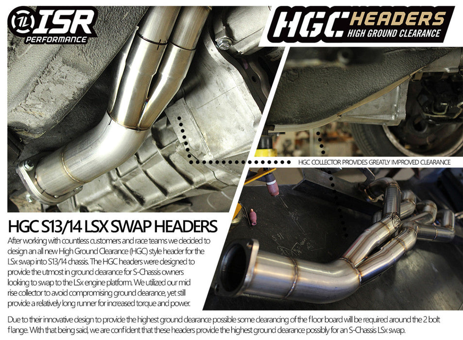 ISR Performance - HGC LS Swap Header - Nissan 240sx 89-98 - 1 3/4" (IS-SSHD-240LS)