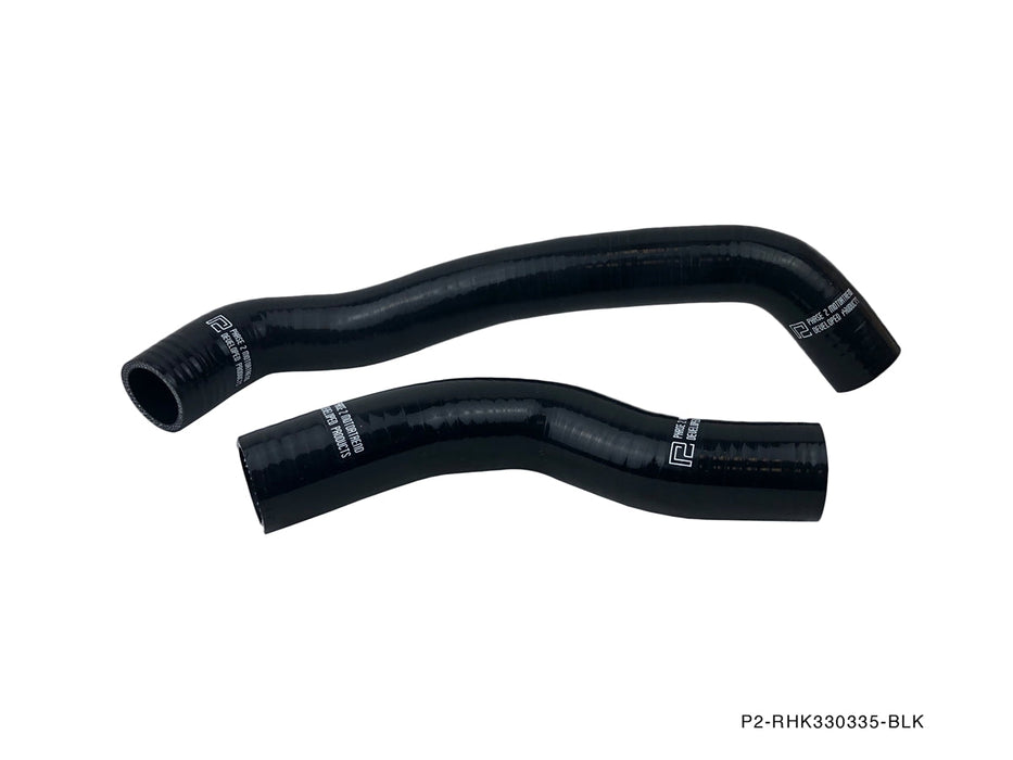 P2M - MAZDA 1986-88 RX-7 13B RADIATOR HOSE KIT : BLACK (P2-RHK330335-BLK)