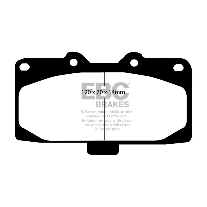 EBC - Nissan 300ZX / Silvia / Skyline Greenstuff 2000 Brake Pads - Front