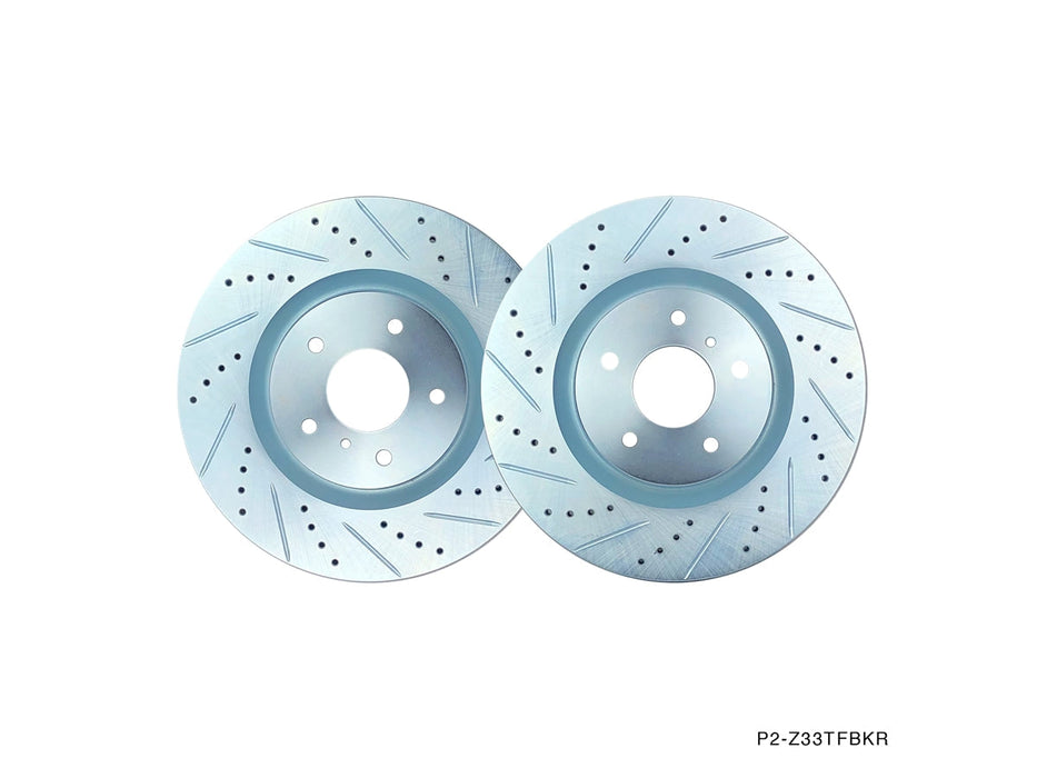 P2M - NISSAN 350Z / G35 FRONT BRAKE ROTORS (BREMBO) YEAR 2003-08 (P2-Z33TFBKR)