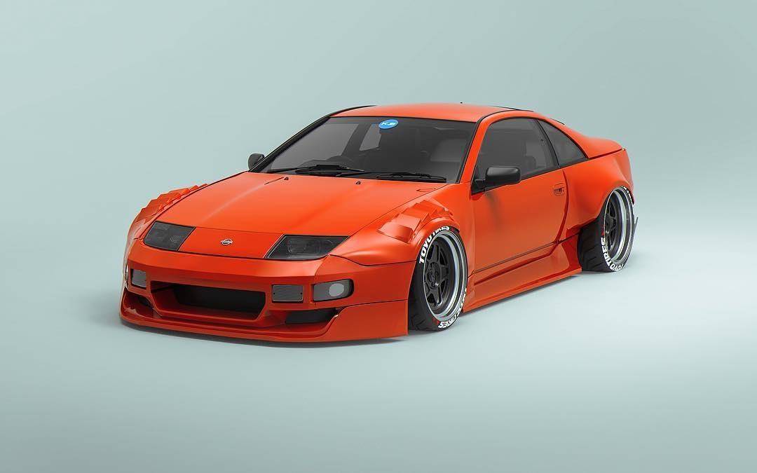 KBD - Nissan 300ZX 1990-1996 PMZ-K V2 2 Piece Polyurethane Front Fenders (2+2 or 2+0) (37-6112)