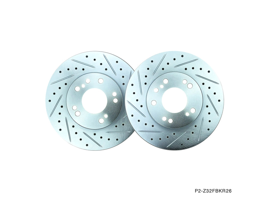 P2M - NISSAN Z32 300ZX (26MM) FRONT BRAKE ROTORS (P2-Z32FBKR26)