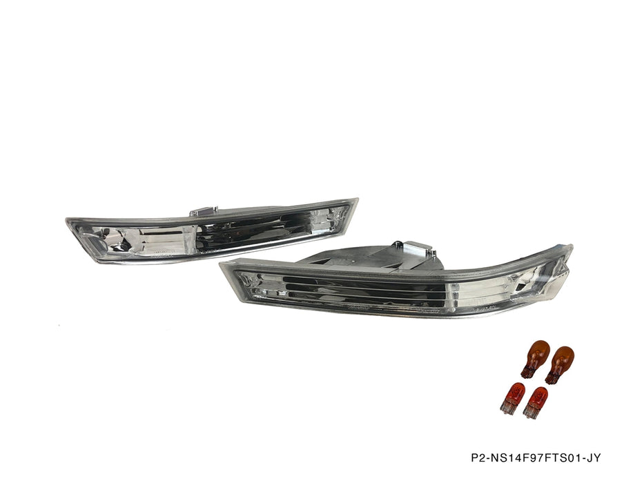 P2M - NISSAN S14 SILVIA KOUKI FRONT TURN SIGNAL LAMP [JDM BUMPER ONLY] (P2-NS1497FTS01-JY)