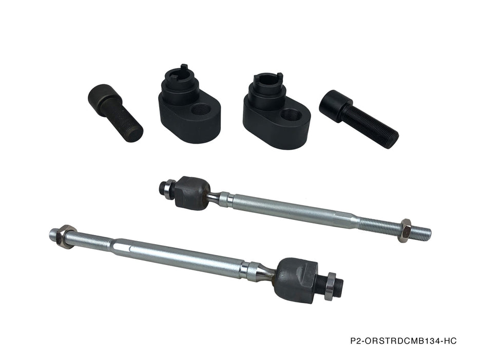 P2M - COMBINATION : NISSAN S13 / S14 OFFSET TIE ROD RACK SPACER KIT W/INNER TIE ROD COMBO (P2-ORSTRDCMB134-HC)