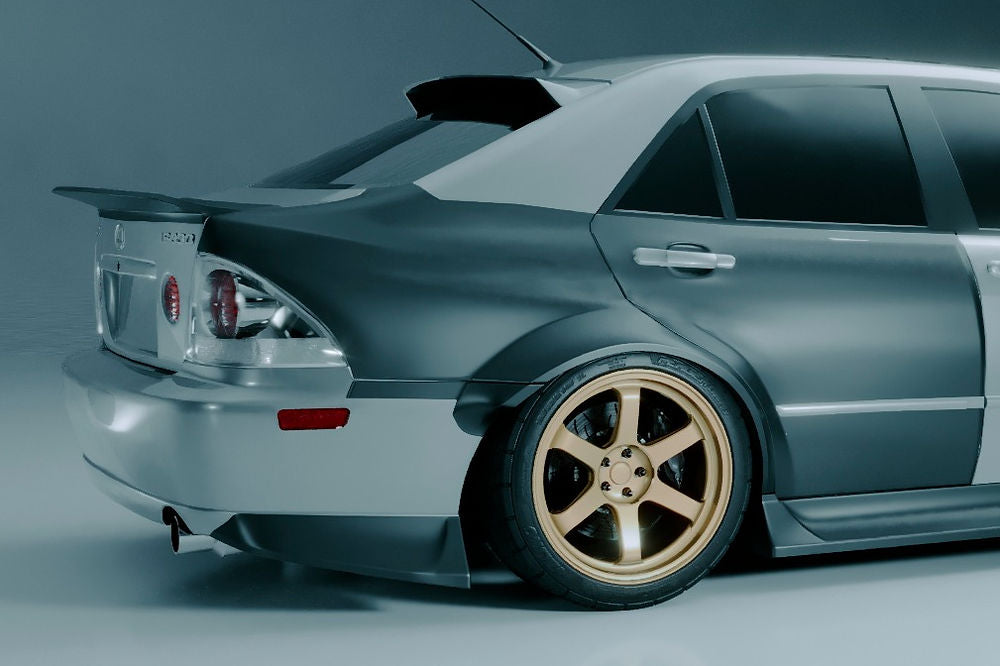 Big Duck Club - Lexus IS300 / Altezza Rear Bumper Extensions