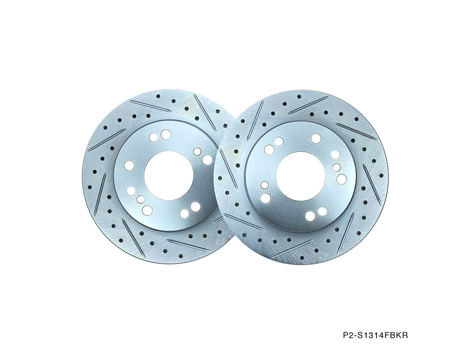 P2M - NISSAN 1989-98 240SX FRONT BRAKE ROTORS (P2-S1314FBKR)