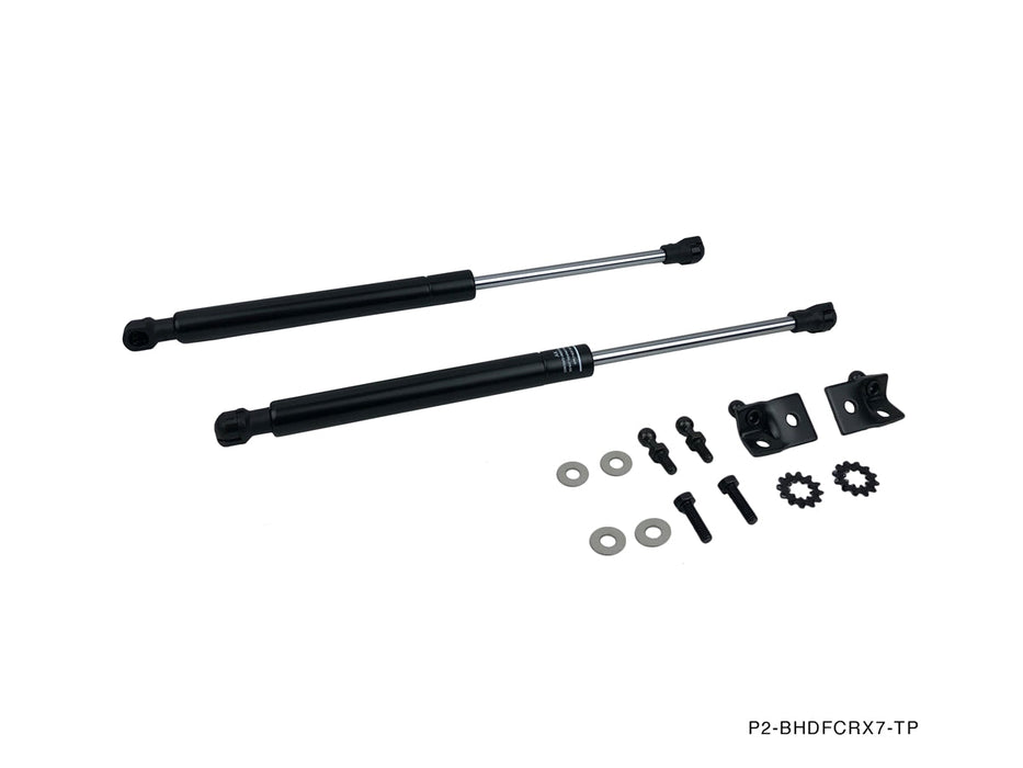 P2M - MAZDA RX7 FC3S 1986-92 BLACK SERIES ENGINE HOOD DAMPER (P2-BHDFCRX7-TP)