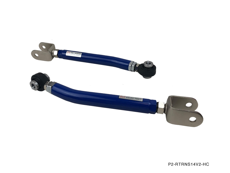 P2M - NISSAN S14 REAR TOE RODS [EXTREME DROP VERSION] (P2-RTRNS14V2-HC)