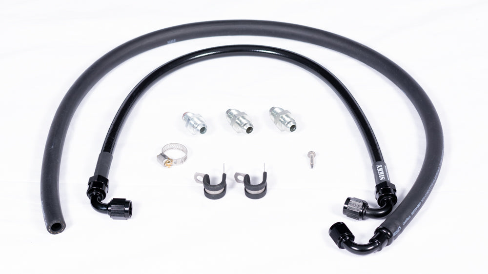 Sikky Manufacturing - Nissan 350z and Infiniti G35 LHD LS Swap Power Steering Line Kit (SM-PS102A)