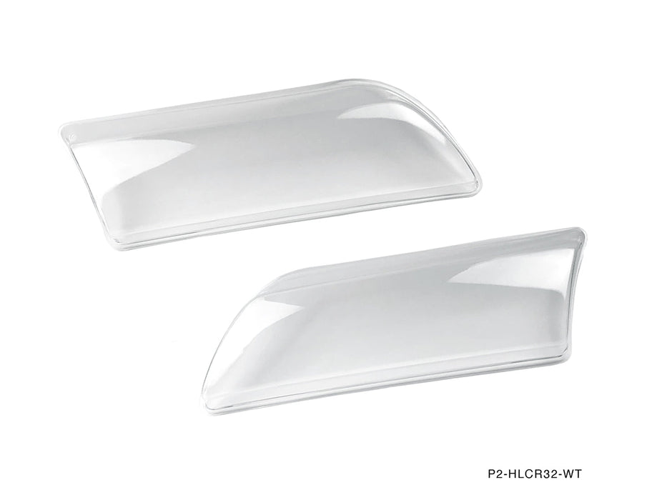 P2M - NISSAN R32 JDM SKYLINE CLEAR HEADLIGHT COVERS (P2-HLCR32-WT)