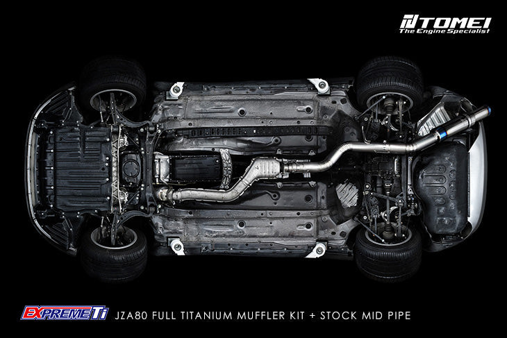 Tomei -  FULL TITANIUM MUFFLER KIT EXPREME Ti SUPRA JZA80 (TB6090-TY03A)