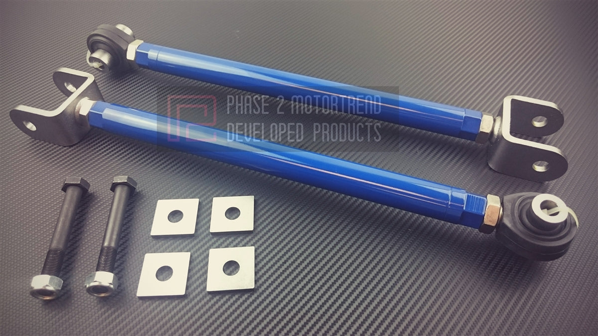 P2M - NISSAN 350Z / G35 REAR TOE RODS (SPRING BUCKET DELETE) (P2-RTRZ33-HC)