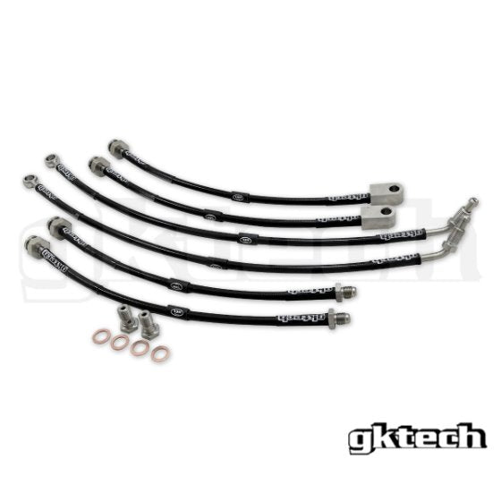 GKTech - Z33 350Z BRAIDED BRAKE LINE SET (FRONT AND REAR) (Z33X-BRKE)