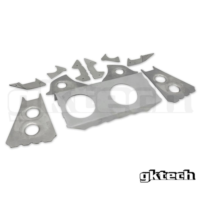 GKTech - V2 R32 GT-R SKYLINE SUBFRAME WELD IN REINFORCEMENT PLATES (GTRX-SUBF)