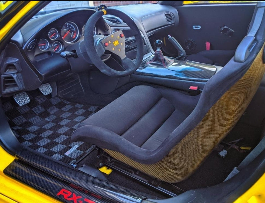 P2M - MAZDA FD3S RX-7 RACE FLOOR MATS : DARK GREY (P2-CPTFD3SDG-TP)