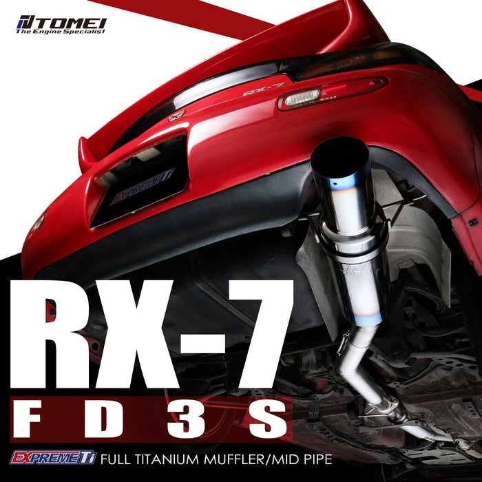 Tomei - FULL TITANIUM MUFFLER KIT  EXPREME Ti RX-7 FD3S (TB6090-MZ05A)