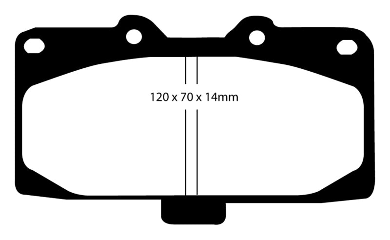 EBC - 89-95 Nissan Skyline (R32) 2.6 Twin Turbo GT-R | 90-96 Nissan 300ZX Bluestuff Front Brake Pads