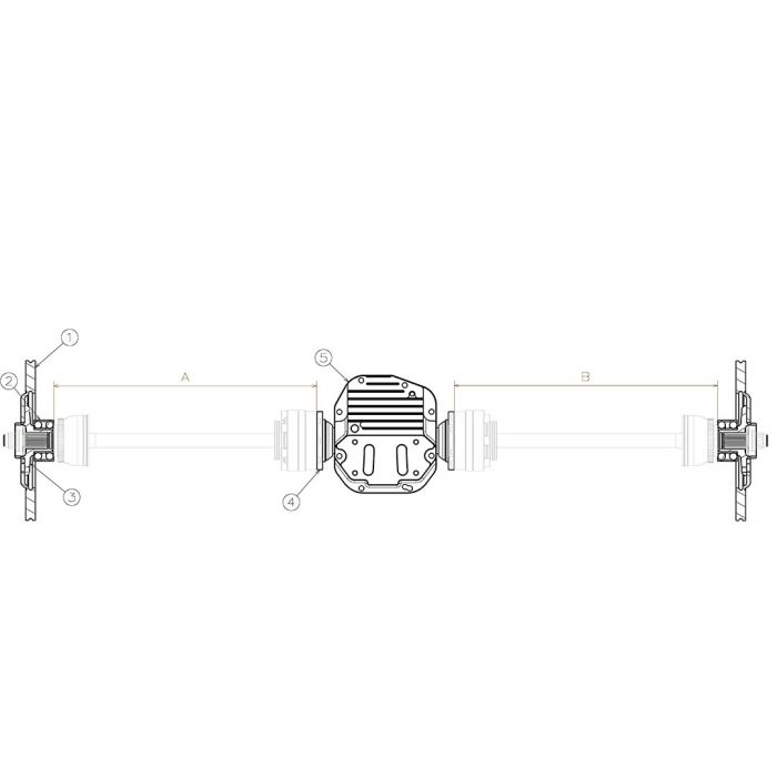 WiseFab - Nissan S Chassis Rear Halfshaft Kit (WF1419)