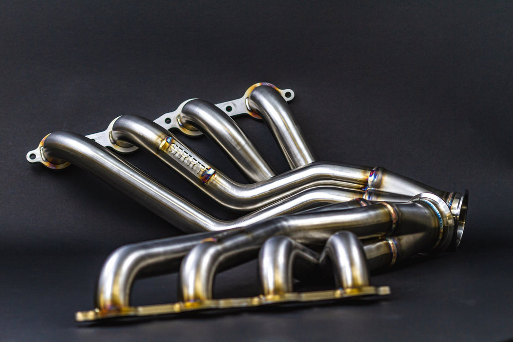 Sikky Manufacturing - Nissan 350Z | 370Z | Infiniti G35 | G37 LS Swap Headers – 1 7/8″ 304 Stainless Steel (SM-HDR022SS)