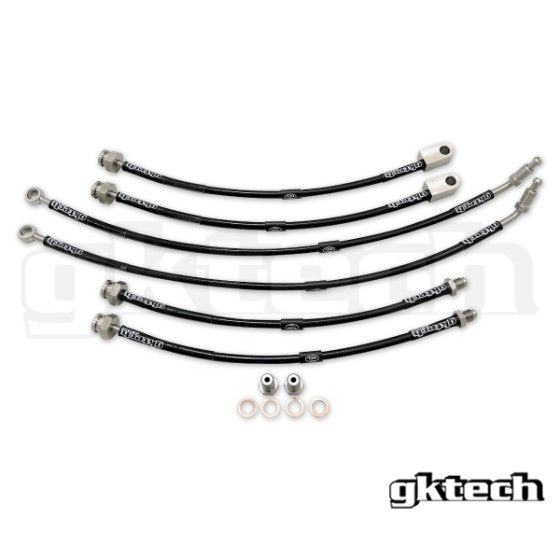 GKTech - Z33 350Z BRAIDED BRAKE LINE SET (FRONT AND REAR) (Z33X-BRKE)