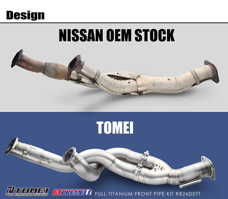 Tomei - FULL TITANIUM FRONT PIPE KIT EXPREME Ti RB26DETT (TB6080-NS05A)