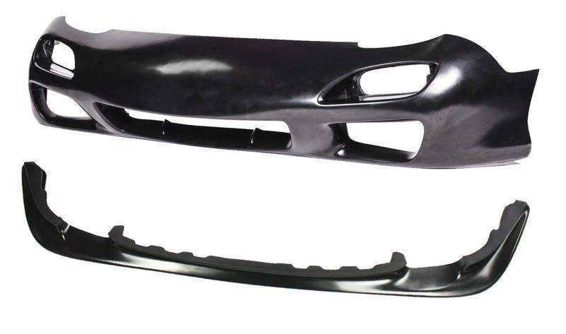 KBD - Mazda RX7 1993-1997 99 Spec Polyurethane 2 Piece Front Bumper & JDM Front Lip (37-6614)