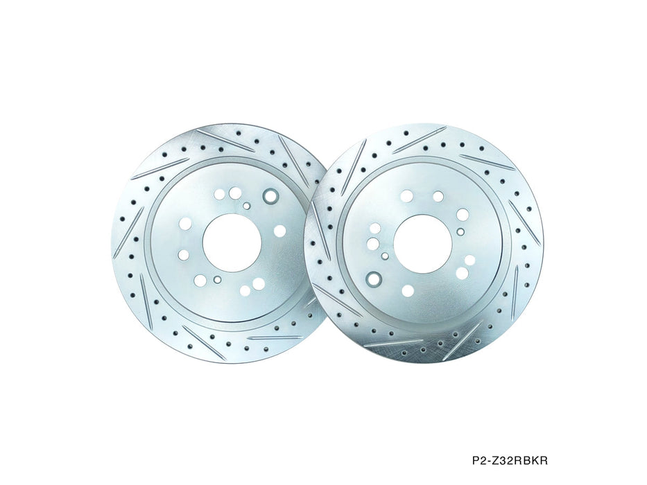 P2M - NISSAN Z32 300ZX REAR BRAKE ROTORS (P2-Z32RBKR)