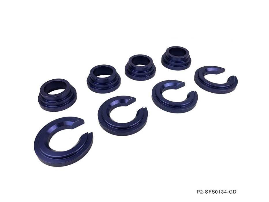 P2M - NISSAN S13/14 ALUMINUM SUBFRAME BUSHING SPACER KIT (P2-SFS0134-HC)