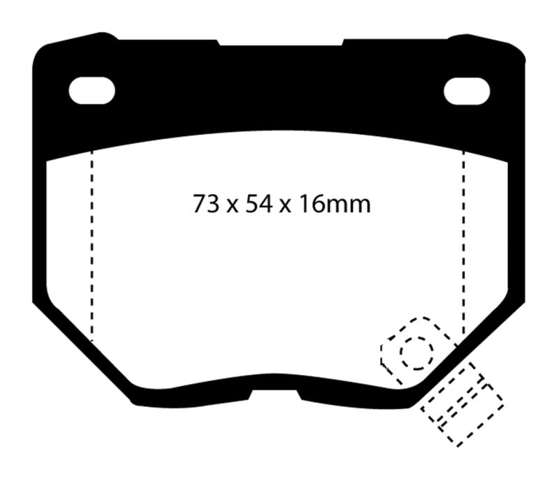 EBC - 89-95 Nissan Skyline (R32) 2.6 Twin Turbo GT-R | 90-96 Nissan 300ZX Bluestuff Rear Brake Pads