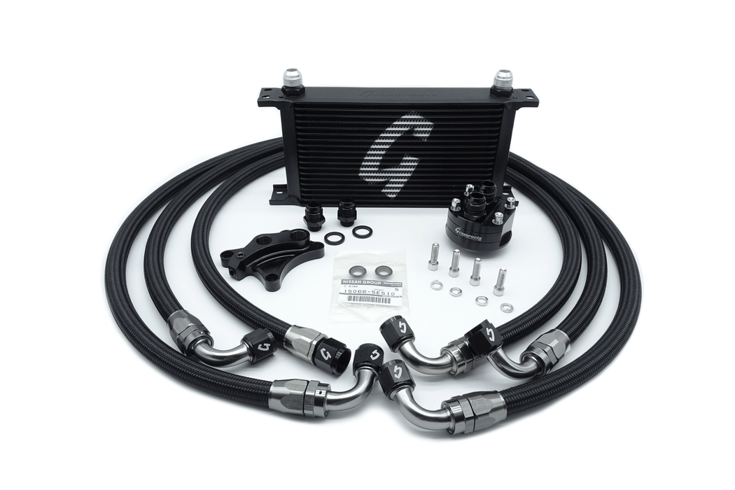 Grassroots Performance - NISSAN SR20DET 19-ROW DIRECT-FIT PERFORMANCE OIL COOLER KIT