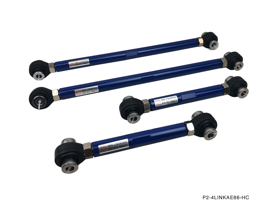 P2M - TOYOTA COROLLA AE86 REAR 4 LINK SET (P2-4LINKAE86-HC)