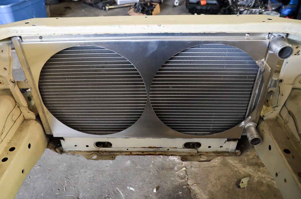 Chase Bays - Tucked Aluminum Radiator - Nissan 240sx S13 / S14 / S15 and R32 (CB-14RAD-138)