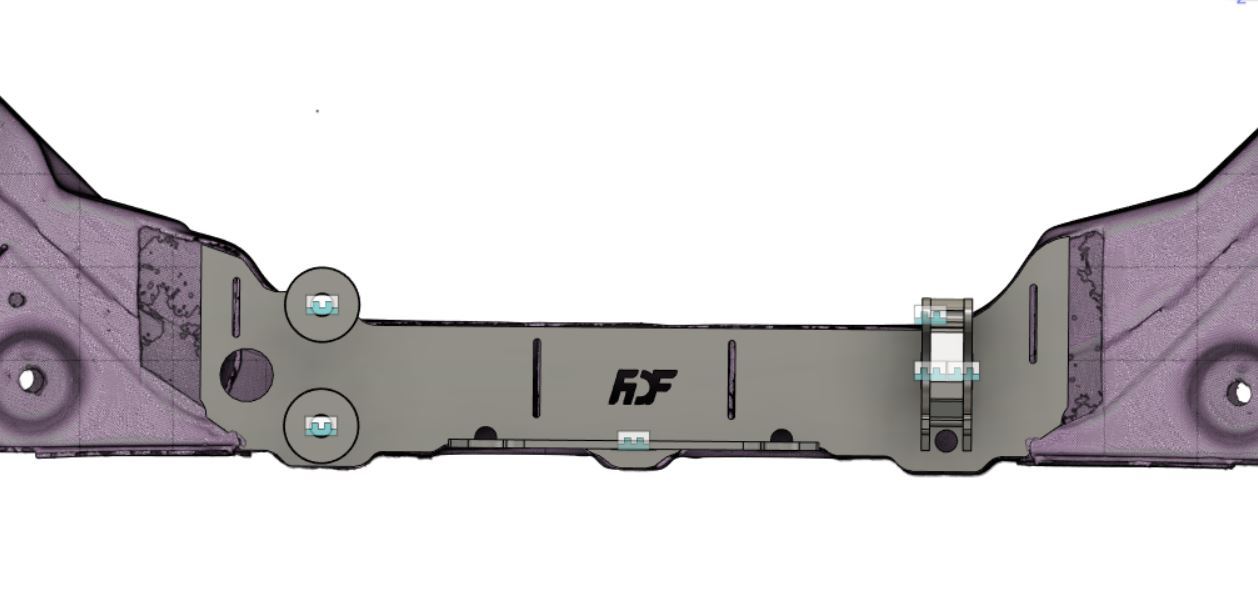 FDF - NISSAN 350Z/G35 RACK RELOCATION KIT