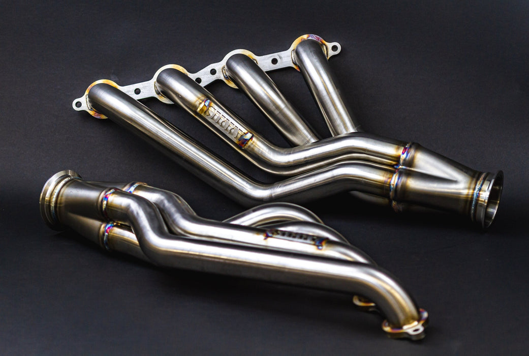 Sikky Manufacturing - Nissan 350Z | 370Z | Infiniti G35 | G37 LS Swap Headers – 1 7/8″ 304 Stainless Steel (SM-HDR022SS)