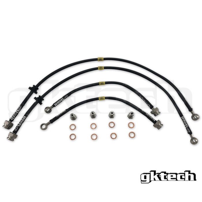 GKTech - S14 240SX/S15 SILVIA BRAIDED BRAKE LINES (FRONT & REAR SET) (S145-BRKE-1)