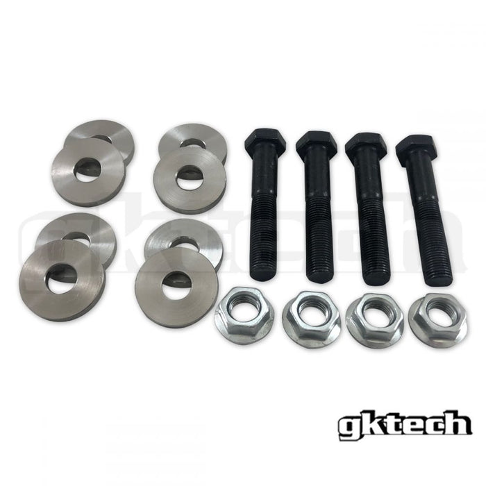 GKTech - Z33/V35/G35 ECCENTRIC CAMBER & TOE ARM LOCKOUT KIT (Z344-BOLT)