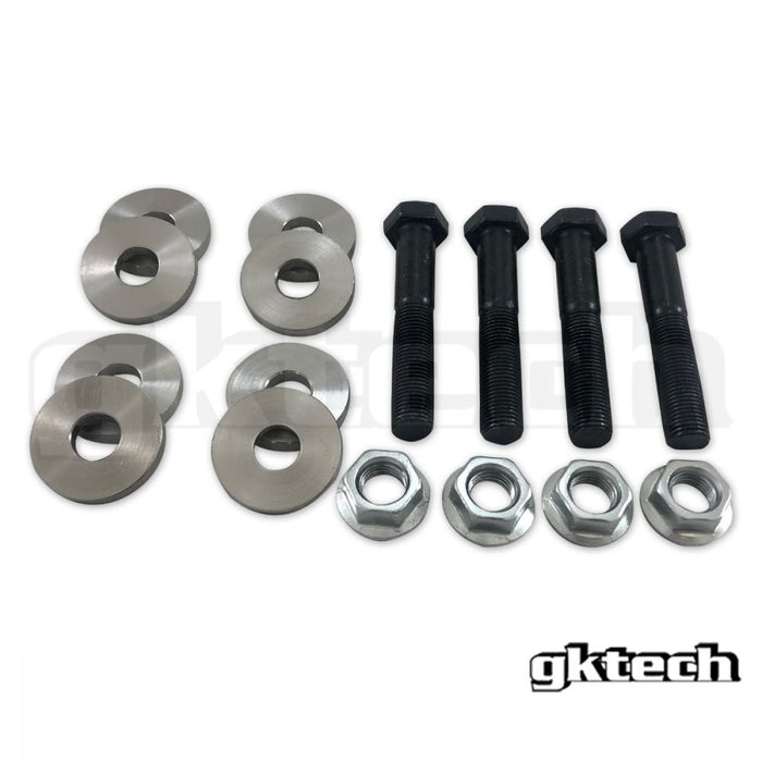 GKTech - Z33 350Z/G35 ECCENTRIC CAMBER & TOE ARM LOCKOUT KIT (Z334-BOLT)