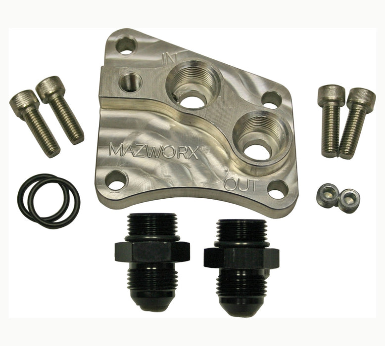 Mazworx - SR20DET RWD Oil Block Adapter