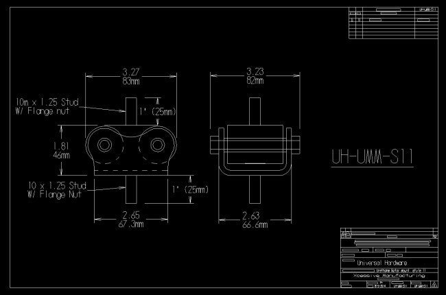 Xcessive Manufacturing - Urethane Motor Mount -- Series 11 (UH-UMM-S11)